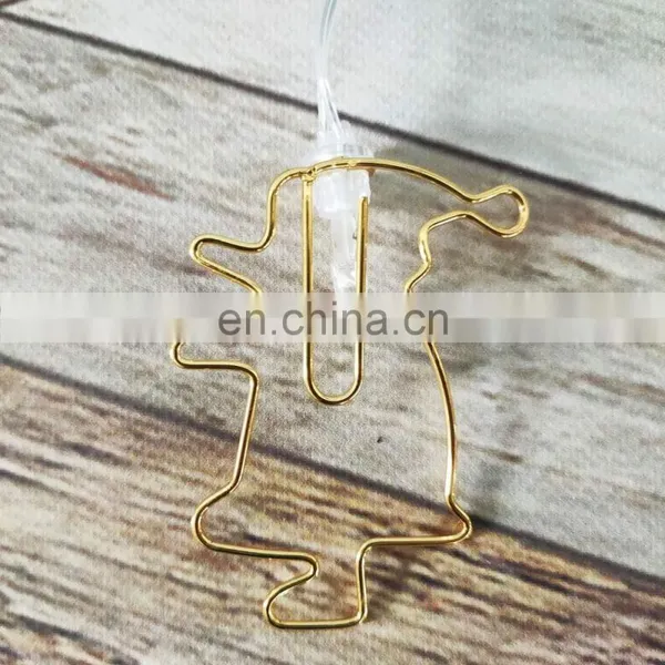 New Design Battery Powered 10L Metal Santa Claus Shaped Clips Fairy String Lights For Home Decoration photo-5
