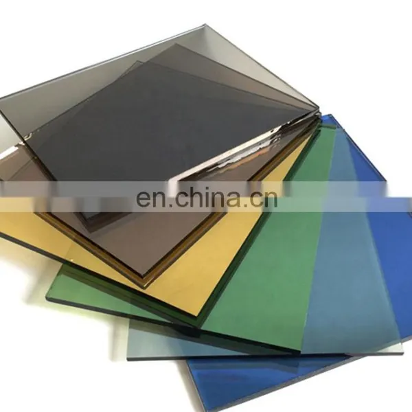 High Quality Factory Prices 4mm 5mm 6mm Dark Grey Reflective Glass photo-5