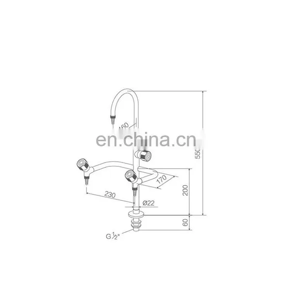 CE Certificated Island Table Single Faucet Laboratory Furniture Faucet photo-2