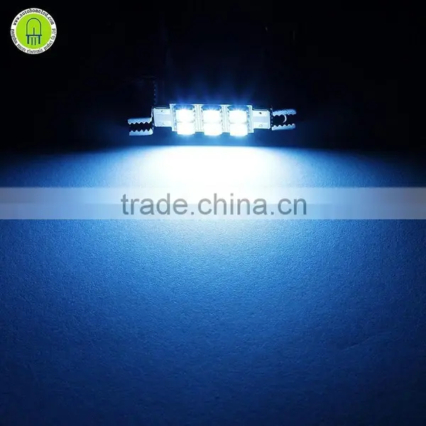 6-5050-SMD 44mm 43mm Festoon Rigid Loop LED Lights Interior Dome Map Trunk Cargo Footwell Replacement Bulbs 12V photo-5