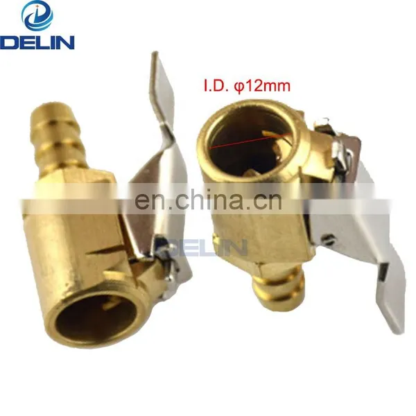 0.47'' 12mm Large Bore Auto Brass Tire Valve Air Chuck