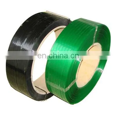 High Strength Green Color Embossed Plastic Polyester Strap Pet Strapping Belt for Goods Binding photo-4