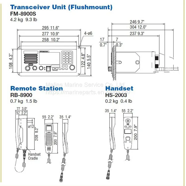 FURUNO FM-8900 Handset Cradle FP05-05510