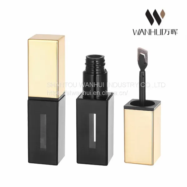 LP008 Wholesale Empty Transparent Square Lip Gloss Tube Container With Private Logo photo-2
