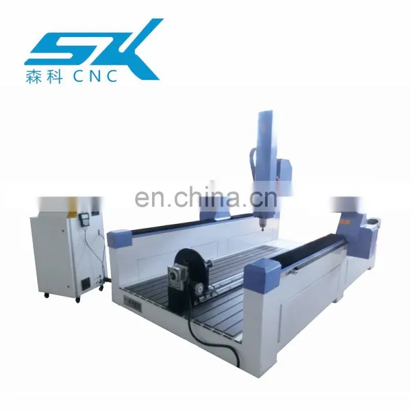3D 4 Axis 5 Axis Wood EPS Foam Milling Cnc Router Machine 1325 3kw With the Rotary photo-2