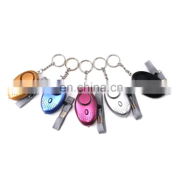 Wholesale Light Weight 130dB Led Flashlight Abs SOS Personal Anti Attack Emergency Defense Safety Alarm Keychain photo-2
