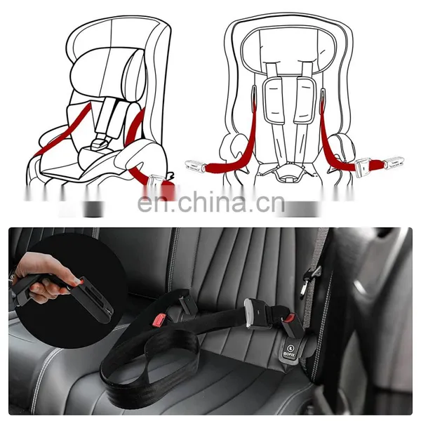 Powder Coating Tensile Strength 10000KN Steel Adjustable ISOFIX Latch Connector Car Seat Strap Anchor Fix for Child Seat photo-3