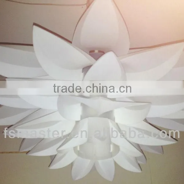 New Design Hot Sale Fashion pp Material Petal Flower Shape Lamp Pendant Light photo-2