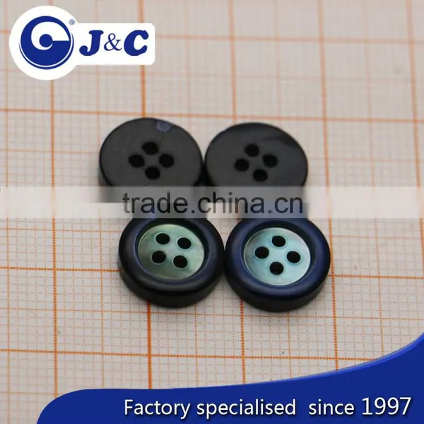 Black Colour of River Shell Buttons ,river Shells Shirt Button,R002 photo-3