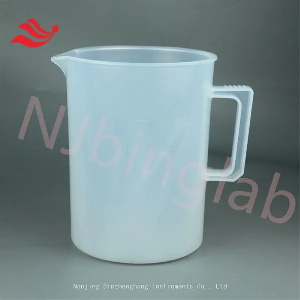 Баконы PFA объемом 2 л с ручкой от NJbinglab, большие емкости, полупрозрачные для удобства наблюдения