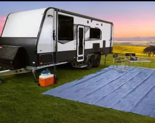 4x6M Groundsheet Awning Carpet With Stainless Steel Eyelets and 1 PVC Bag , 13 Pegs photo-3