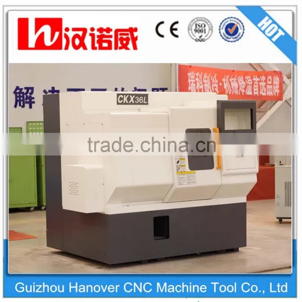 Cnc Lathe Machine CKX36L Slant Bed Design 5" Hydraulic Chuck Gang Tool Living Tool Turret Linear Guideway photo-2