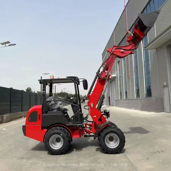 HZM Mini New HZM810T Agriculture Articulated Small Compact Farm Garden Telescopic Loader photo-3
