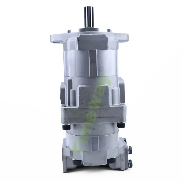 Hydraulic Gear Pump 705-51-21040 Double Pump for Komatsu Grader GD500R Gear Pump 7055121040 photo-2