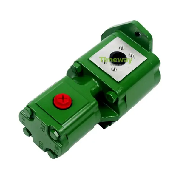 Hydraulic Pump RE263420 RE279132 Double Gear Pump for John Deere Tractor 6100D 6110D 6115D 6125D 6130D 6140D 6110B Gear Oil Pump photo-6