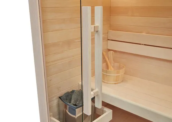 Canadian Hemlock Redwood Traditional Steam Sauna for 3 People Best Cheap Sauna Room photo-3