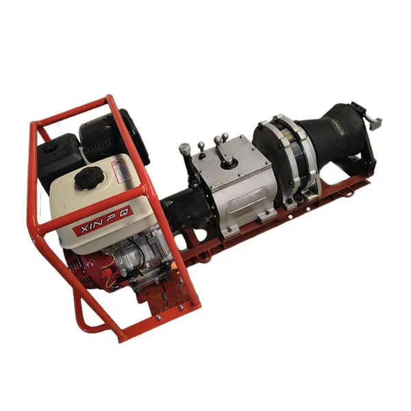 Industrial 5T Gasoline Capstan Winch - 138kg Lightweight, Gravity Brake for Safety photo-4