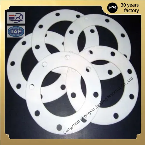 Flange Sealing White PTFE Gasket, Resistant to High Pressure and Corrosion. photo-2