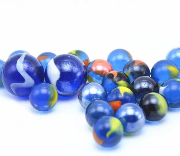 Wholesale Glass Beads Marbles 16mm 25mm Colorful Glass Beads Fishbowl Decorative Beads Craft Ball