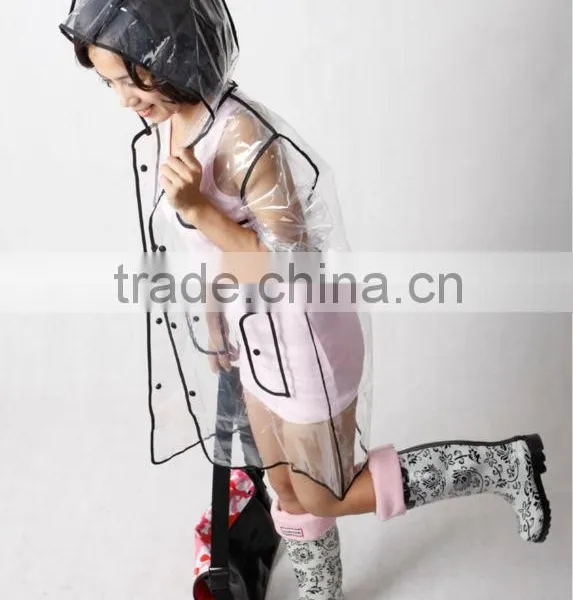 Fashional PVC Rain Coat for Women