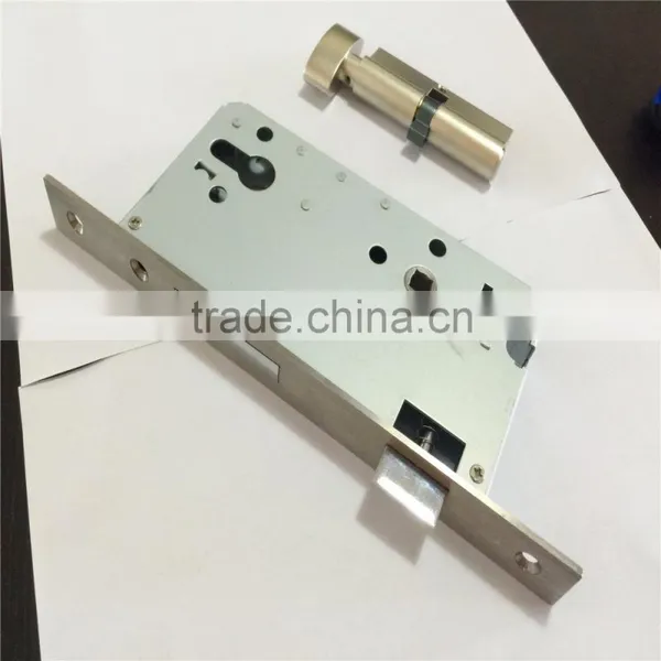 Euro Profile Single Security Door Cylinder Mortise Lock photo-2