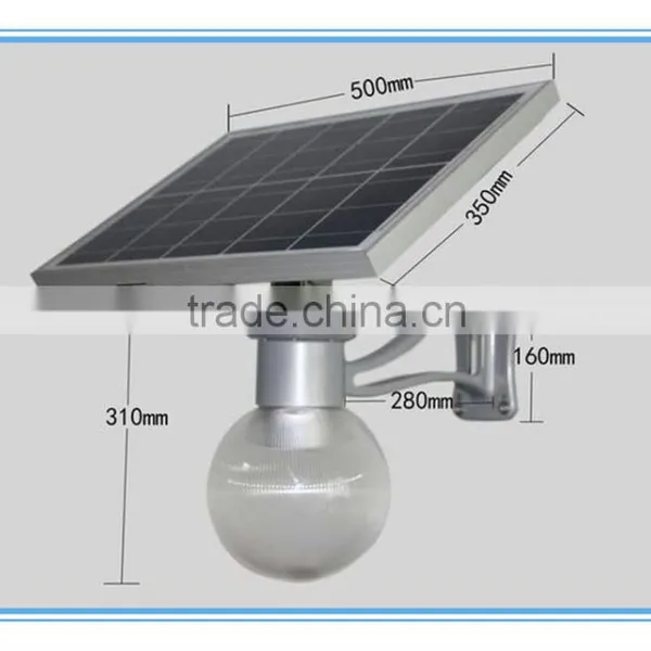 7W Outdoor High Power Wall Lamp Led Solar Garden Moon Light 2016 photo-4
