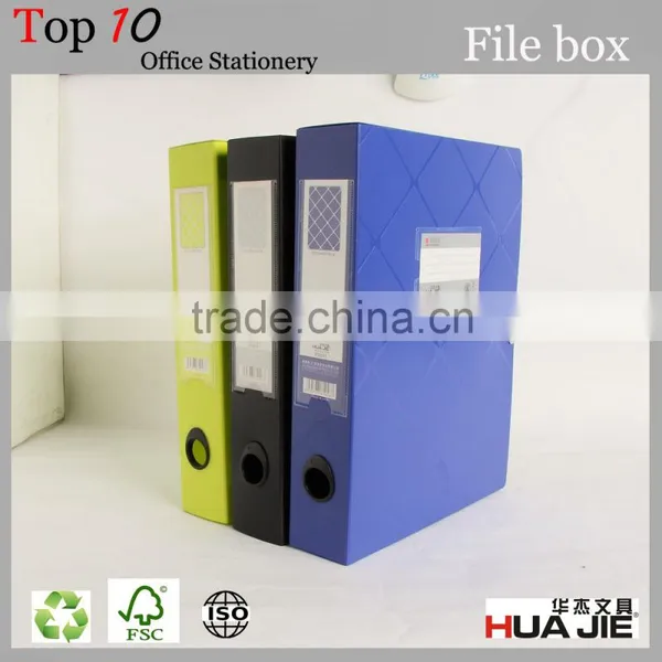 A4 Size 2.5 Inches Case Shape Poly Box File Type Plastic Document Box photo-2
