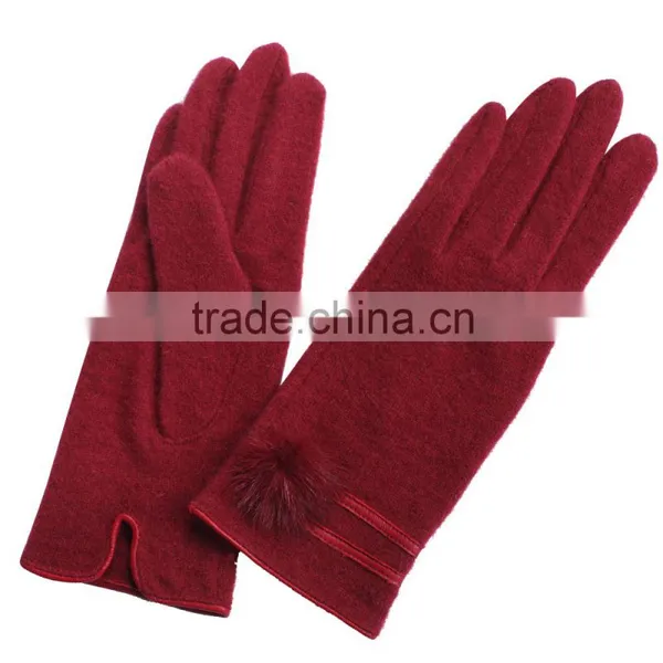 Rabbit Fur Decorate Gloves photo-4