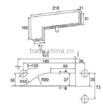 China Supplier Stainless Steel Patch Fitting Cover Aluminium (DL-013) photo-2