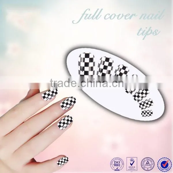 Beautdy Product Flower Design Color ABS Artificial Nail Tips Full Cover Color Christmas False Fingernail Art Tips Quality Choice photo-6