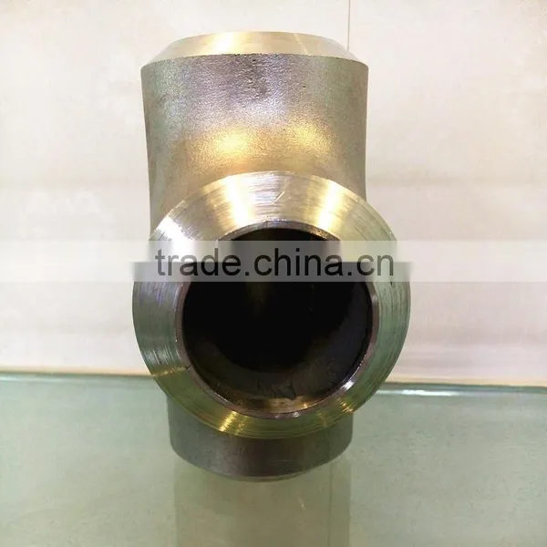 304/316/321 Butt Welding Equal Tee Forged Butt Welded Lateral Tee photo-2