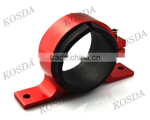 Single Red/Blue 60mm Aluminum Fuel Pump Bracket photo-2