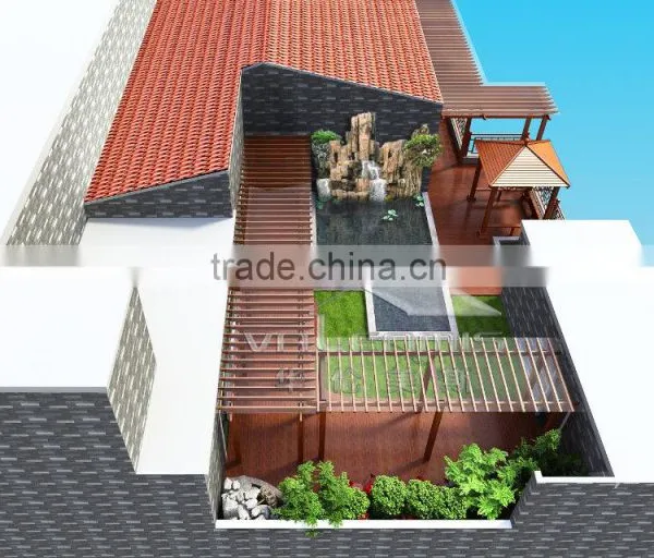 Garden Pergola Louver for Roof Turtle Bridge for Sales photo-6