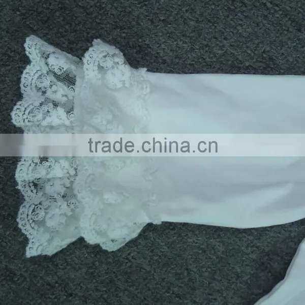 Baby Classic Style Long Sleeve Lace Shirt,Ivory White Lace T Shirts for Girls photo-5