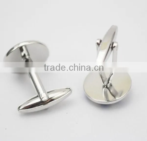Trendy Christmas Gift Cufflink Set Mens Round Blue Cuff Buttons photo-3