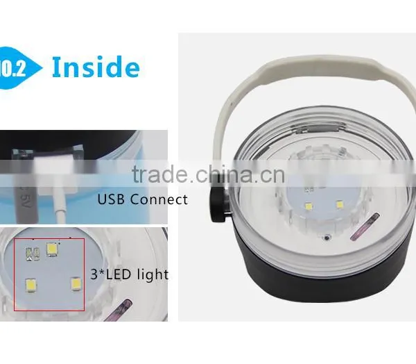 Soft Material Silicone Emergency Waterproof Wall Solar Lamps Camping Tent Lights photo-5