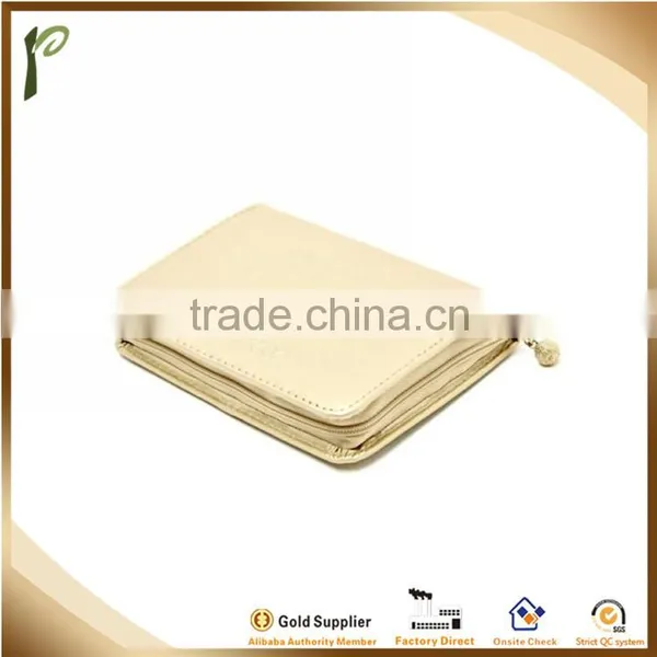 Popwide Hot Fashion PU High Quality Gold Color Beautycase With Mirror photo-6