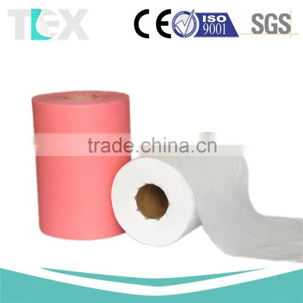 [TEXCLEAN] 55% Woodpulp 45% Polyester Nonwoven Jumbo Rolls photo-6
