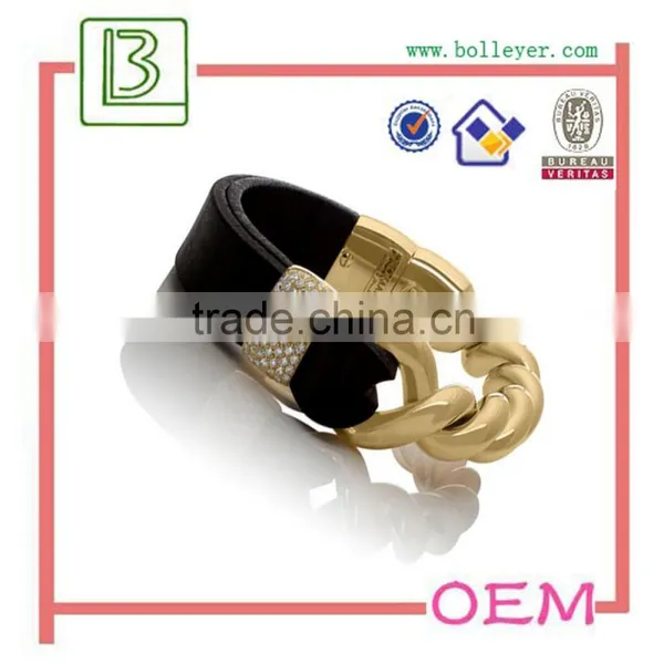 Fashion Charming Bangle Bracelet Of Leather photo-2