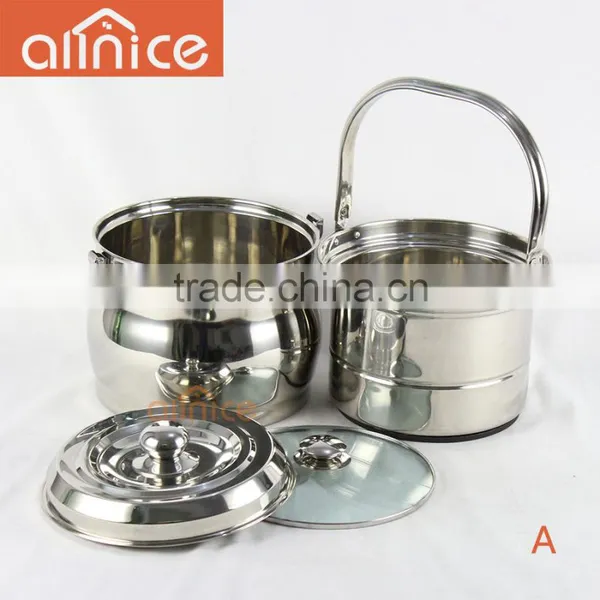 Allnice-stainless Steel no Fire Re-cooking Cookware Energy Saving Cooking Pot, Magic Cooking Pot photo-4