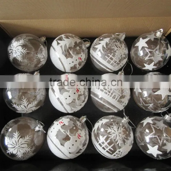2016 New Design Decorative Transparent Plastic Xmas Ball in PDQ photo-6
