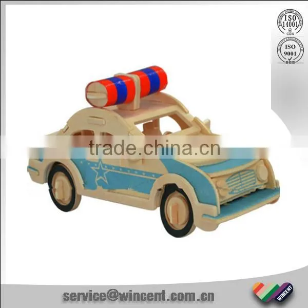 Assemble and Paint Wooden 3d Puzzle Car photo-3