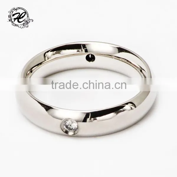 316 Stainless Steel Silver Color Latest Design Diamond Ring Quality Choice
