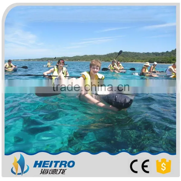 Small Clear Plastic Kayaks, Double Fishing Boat, PC Rowing Canoe photo-5