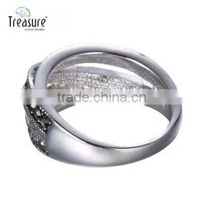 China Wholesale Jewelry Diamond Zircon Ring 925 Silver Ring Body Jewelry photo-4