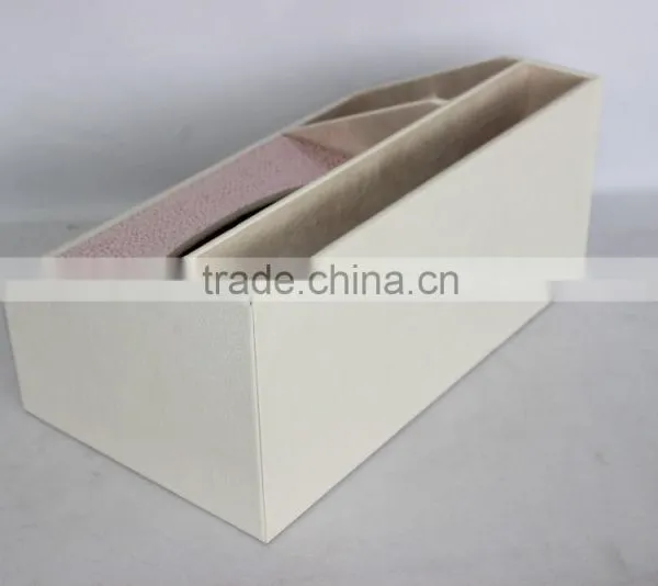 Home Decoration Faux Leather Tissue Box/Office Cardboard Napkin Box photo-4