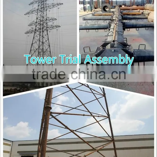 Hot-dip Galvanized 400KV Angle Steel Power Transmission Steel Tower