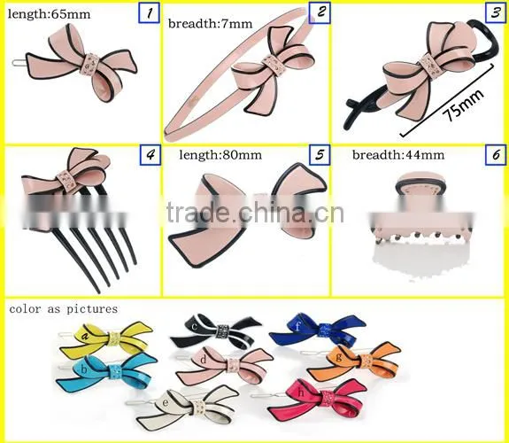 Jewelry Hair Accessory Set, Rhine Stone Luxury Flower Hair Clip Set for Girls, Fancy Hair Barrette Set Wholesale in China