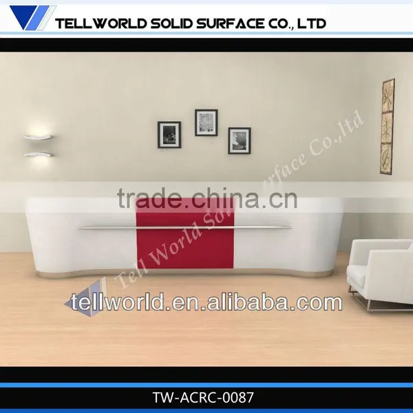 S Shape Bar Counter Grey Color for Lobby photo-2