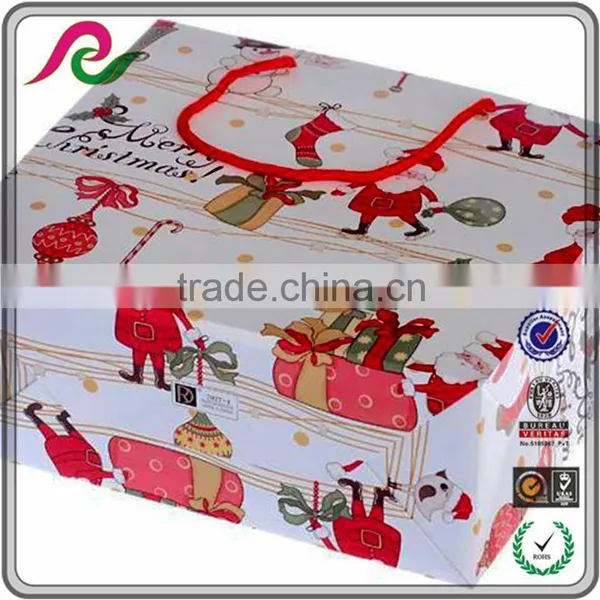 Factory Price New Product Chrismas Festival Gift Paper Cement Shopping Bag photo-4